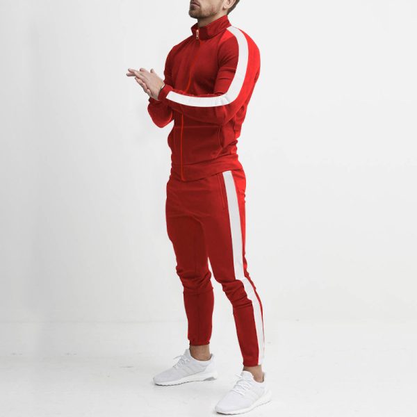 Men's Fashion Personalized Color Matching Hooded Sports Suit - Image 10