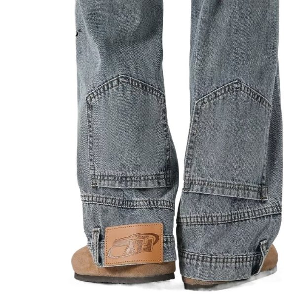 Retro High Street Jeans Couple Niche Trousers - Image 3
