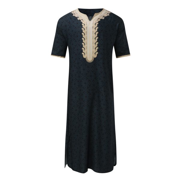 Short Sleeve Rompers Arab Ethnic Style Men - Image 7