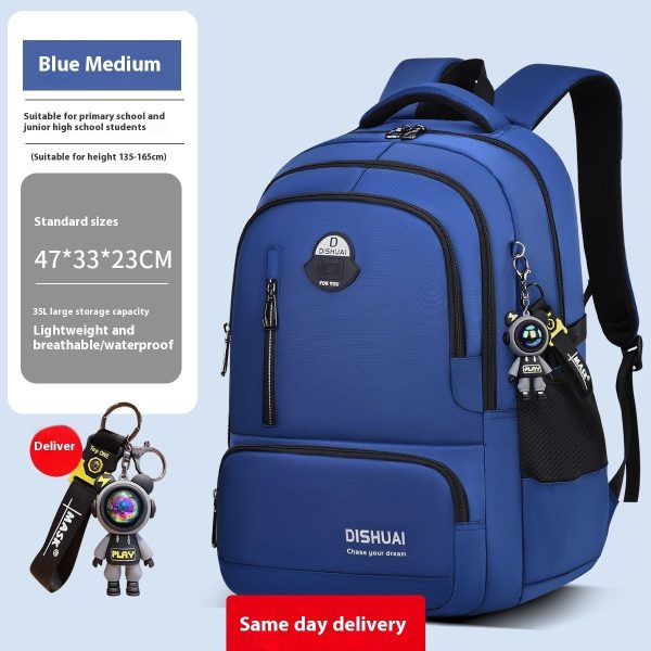 Backpack For Boys Large Capacity Lightweight - Image 4