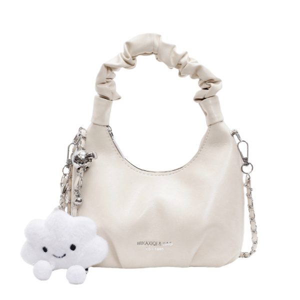 Handbag Women's Pleated Commuter Shoulder Messenger Bag - Image 6