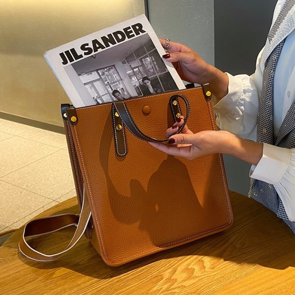 Women's Large-capacity Leather Business Handbag - Image 4