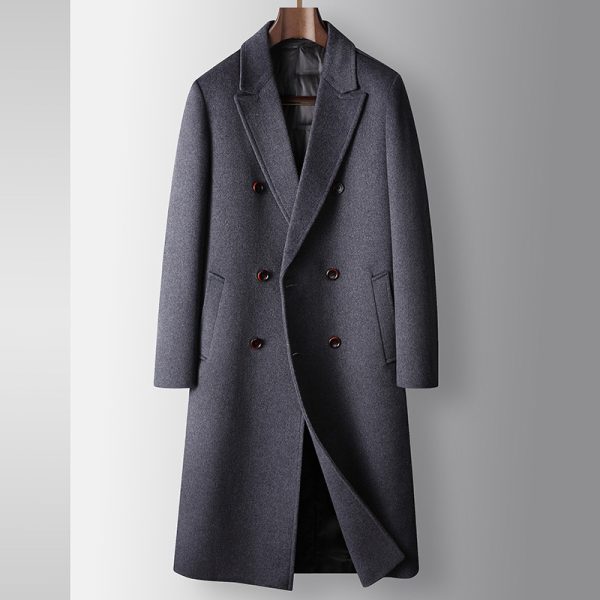 White Duck Down Liner Warm Woolen Coat - Image 3