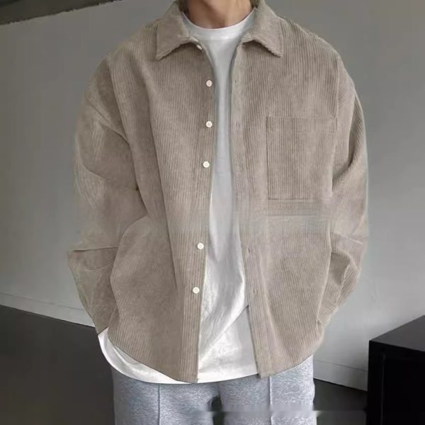 Men's Corduroy Long-sleeved Casual Shirt - Image 2