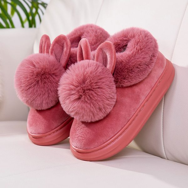 Cotton Slippers Women's Bag With Winter Indoor - Image 7