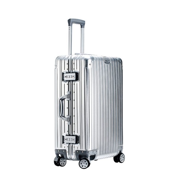 Aluminum Magnesium Luggage Password Trolley Case - Image 2