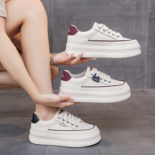 Flat All-Match Sports Casual White Shoes For Women - Image 2