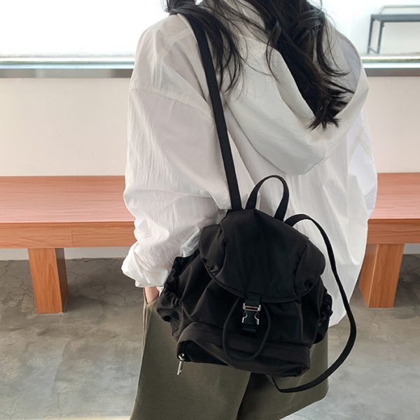 Simple Small Backpack Nylon Fashion Casual Schoolbag - Image 6