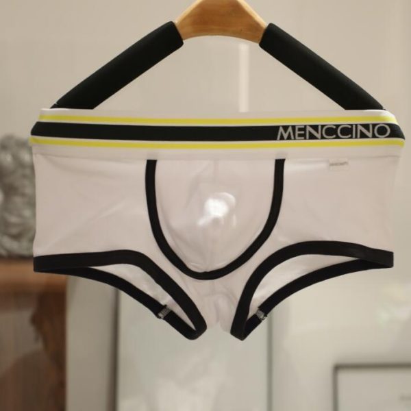 Men's Solid Color Cotton Comfortable Sexy Low Waist Boxers - Image 2