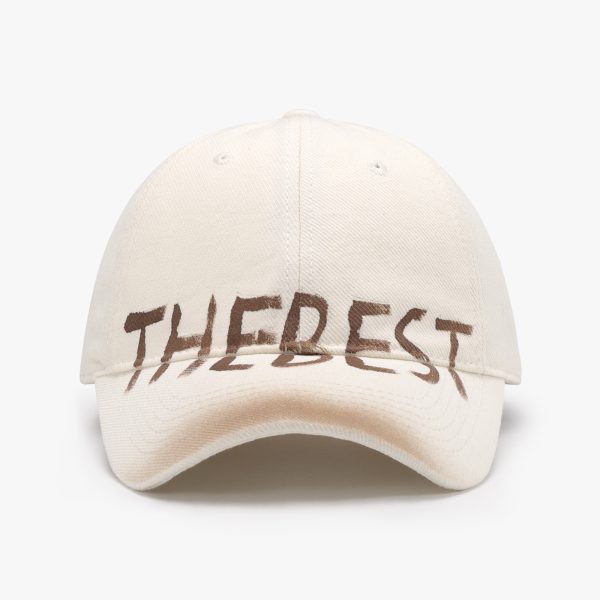 Letter Graffiti Curved Brim Soft Top Baseball Cap - Image 9