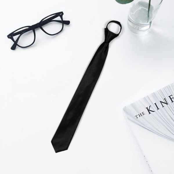 Lazy Zip Tie Men's Business Formal Shirt Accessories Narrow - Image 9
