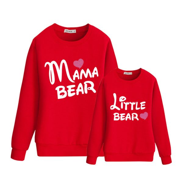 Autumn And Winter Letters Love Printed Parent-child Sweater - Image 5