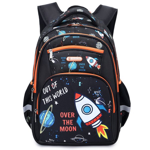 Primary School Boys Large Capacity Children's Backpack Space Schoolbag - Image 6