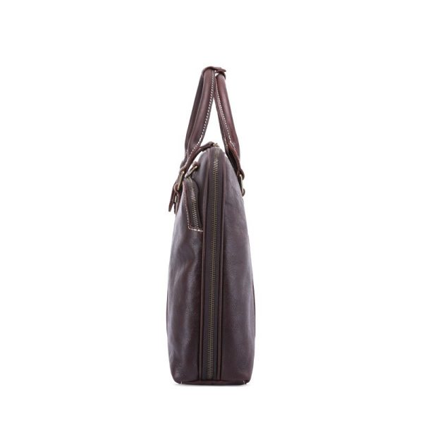 Men's Handbag Leather Briefcase Shoulder Crossbody - Image 5