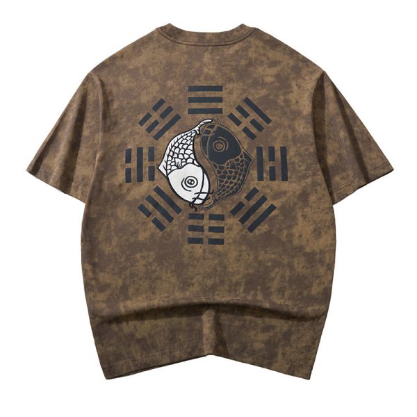 Koi Top Chinese Trendy Embroidered Short Sleeve - Image 5