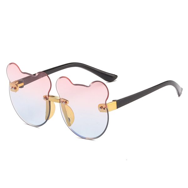 Cat Ear Kids Sunglasses Frameless Shape - Image 4