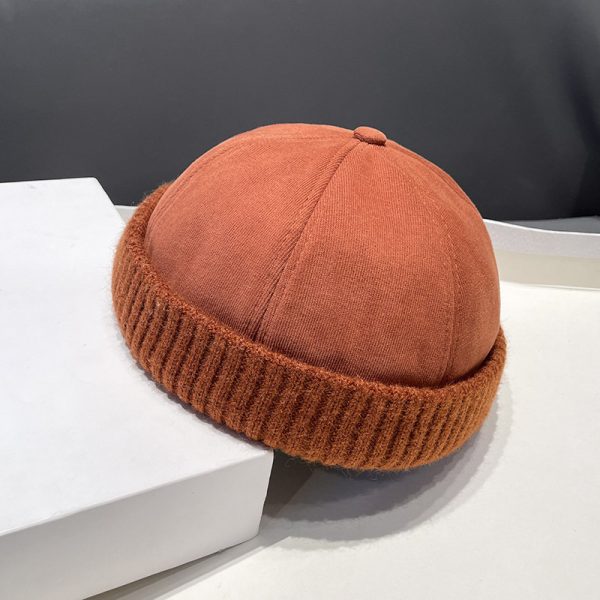 Autumn And Winter Deerskin Velvet Beret Melon Skin Hat - Image 10