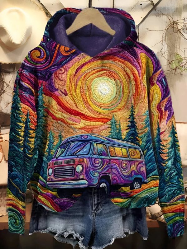 Women's Digital Printing Casual Loose Sweatshirt - Image 5