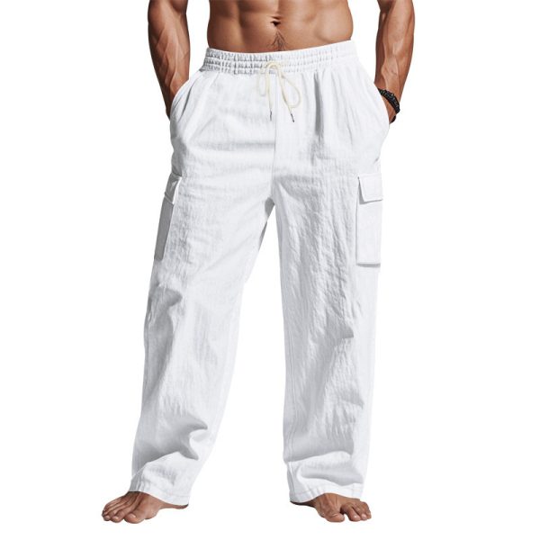 Multi-pocket Loose Casual Trend Wide-leg Pants - Image 2
