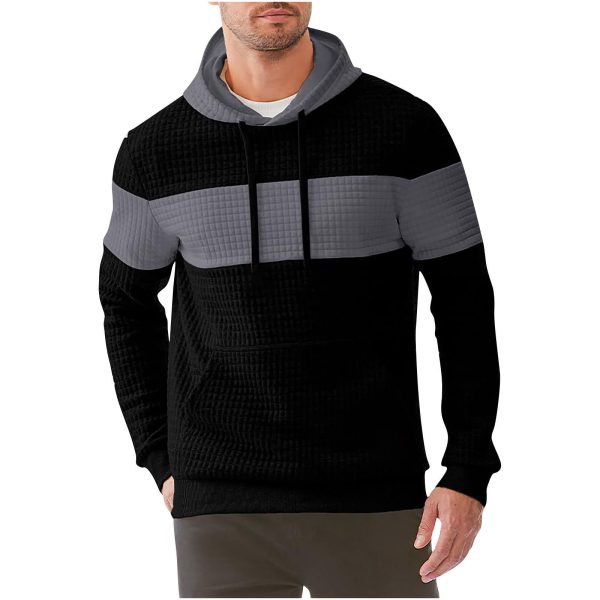 Men's Hooded Long-sleeved Sweater Drawstring - Image 4