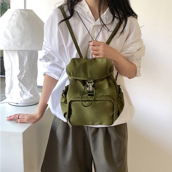 Simple Small Backpack Nylon Fashion Casual Schoolbag - Image 5