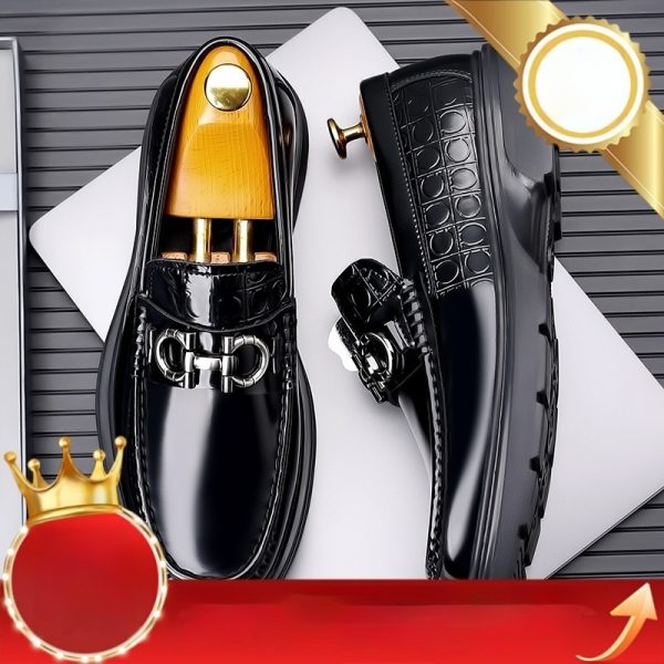 Men's Low-top Platform Retro Casual Shoes - Image 6