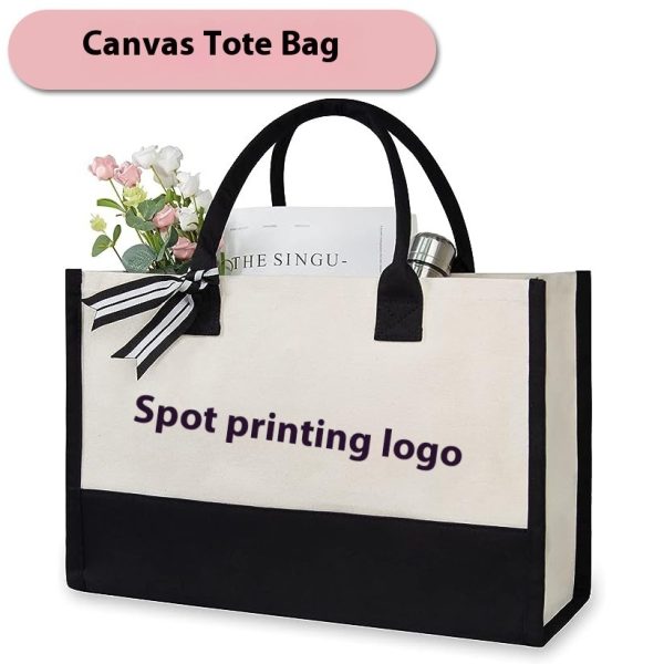 Canvas Tote Bag And Canvas Cosmetic Bag - Customizable Pattern - Image 4