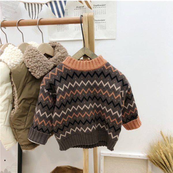 Korean Version Of Childrens Clothing Mens And Womens Baby Sweater - Image 8