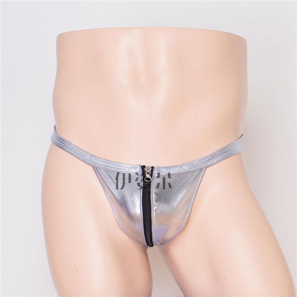 Men's Solid Color Low Waist Hollow Out See Through Underwear - Image 7