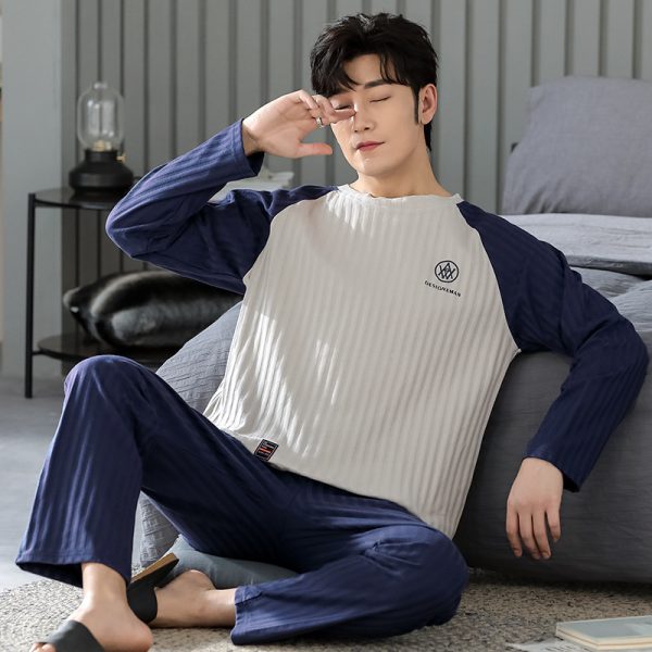 Spring And Autumn New Loose Plus Size Men's Home Wear Can Be Worn Outside - Image 4