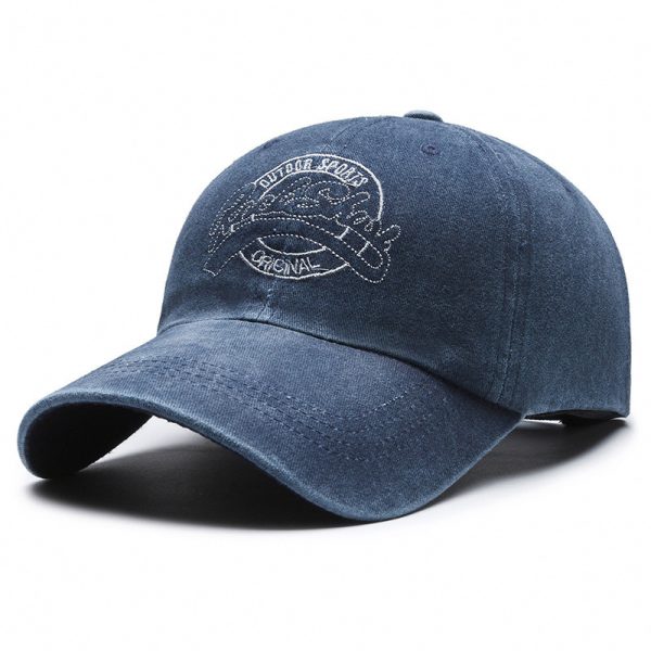 All-match Washed Denim Baseball Cap Distressed Hat Outdoor - Image 7