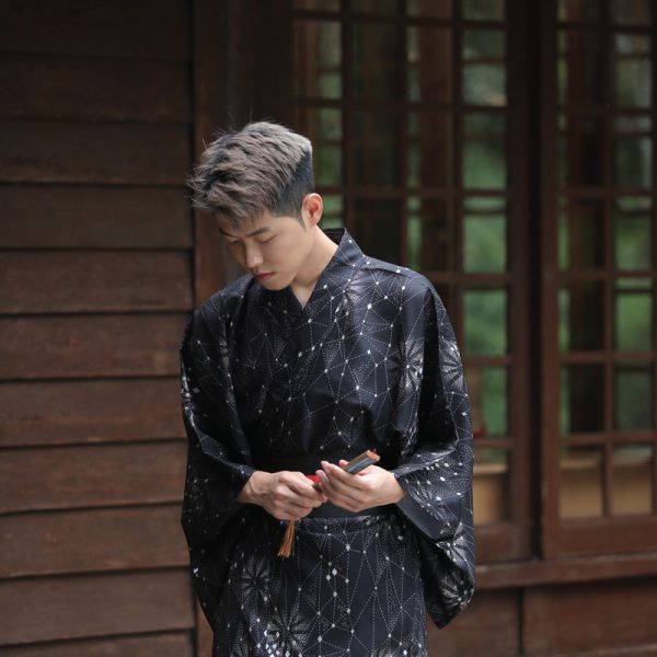 Japanese Kimono Male Traditional Samurai Gentleman - Image 3