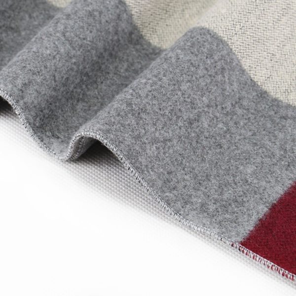 New Men's Winter Warm Cashmere-like Striped Business Scarf For Young People - Image 3