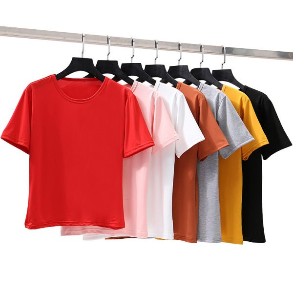 Pure White T Loose Casual Short Sleeve - Image 6