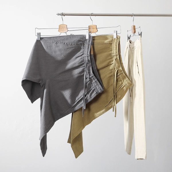 Casual Cool Breathable Cotton Linen Capri Pants - Image 2