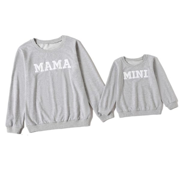 Explosive Letter Printed Sweater Parent-child Sweater - Image 7