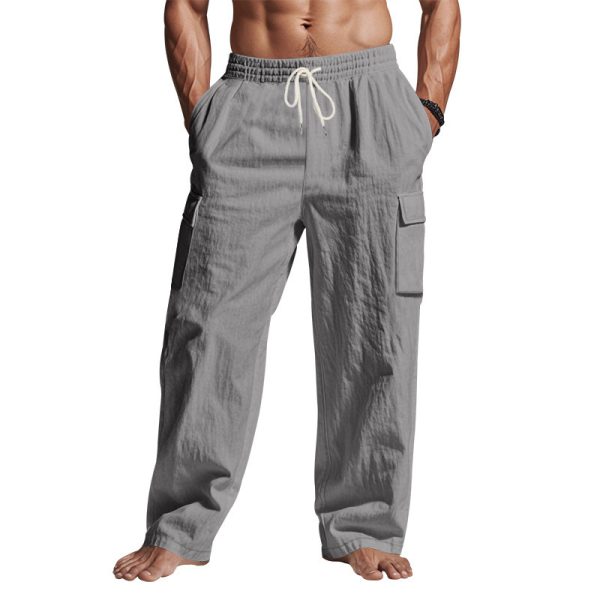 Multi-pocket Loose Casual Trend Wide-leg Pants - Image 5