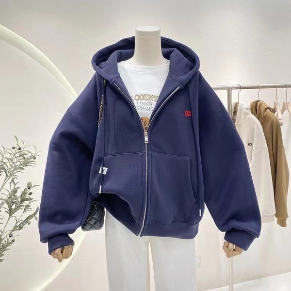 Women's Hooded Sweater Autumn And Winter Simplicity - Image 4