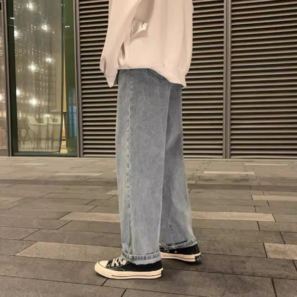 Trendy Couple Straight Loose Pants Trendy - Image 2