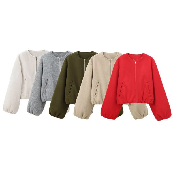 European And American Fashion Soft Bomber Jacket Coat - Image 5