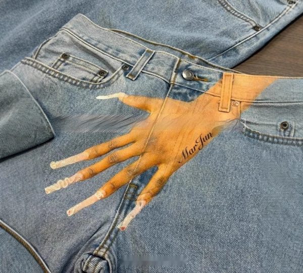 Printed Fashion Jeans Personalized Fingers - Image 3