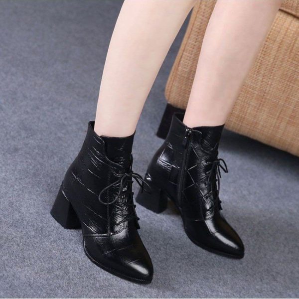 Booties High Heel Mid-calf Women - Image 2
