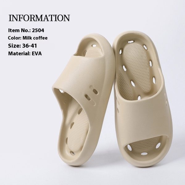 Women's Indoor Non-slip Bath Leaking Bathroom Slippers - Image 9