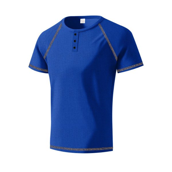 Heavy Contrast Color Raglan Slim T-shirt - Image 9