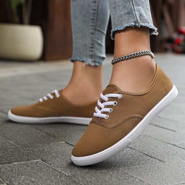 Women's Running Training Solid White Shoes - Image 4