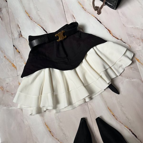 Ruffled High Waist Tiered Skirt - Image 6
