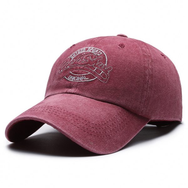 All-match Washed Denim Baseball Cap Distressed Hat Outdoor - Image 8