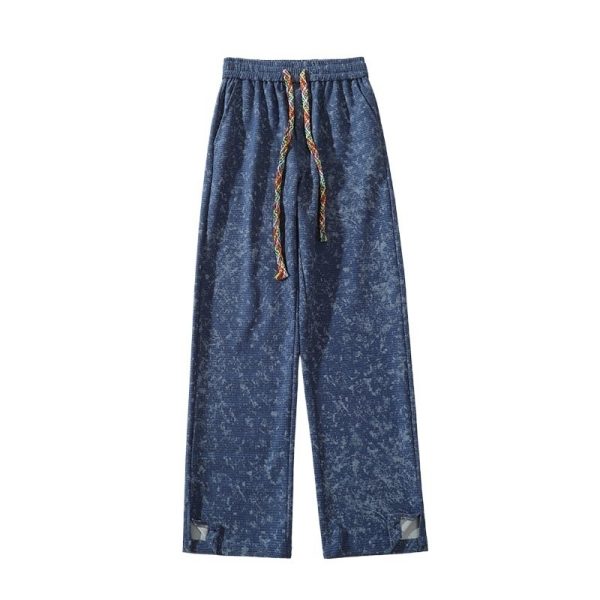 Straight Loose Pu Shuai Casual Long Pants - Image 5