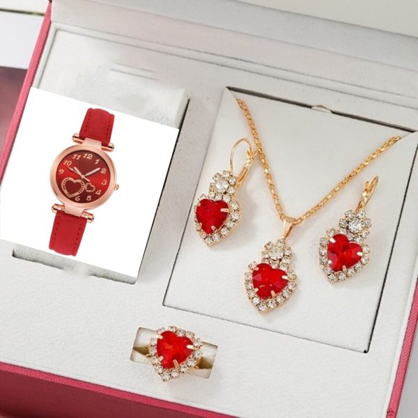 Women's Retro Love Watch Jewelry Set - Image 2