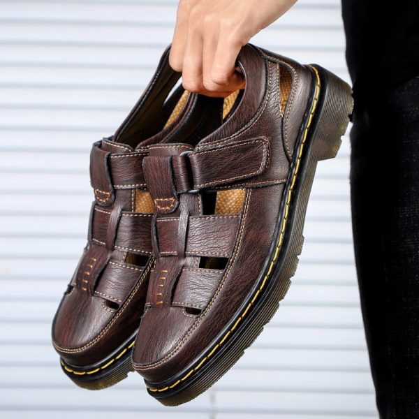 Leather Breathable Sandals Outdoor Leisure Mountaineering Shoes - Image 2
